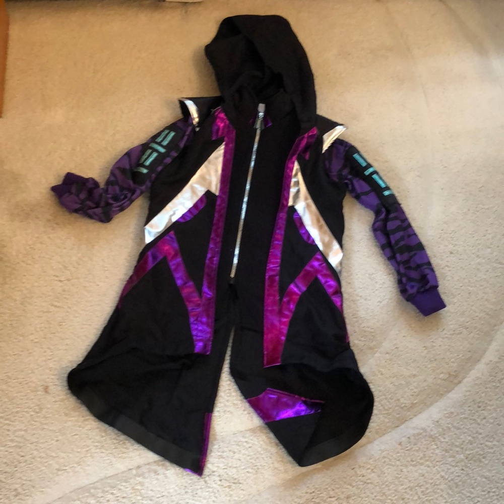 Fortnite Panini Raven Costume Cosplay Black Foil